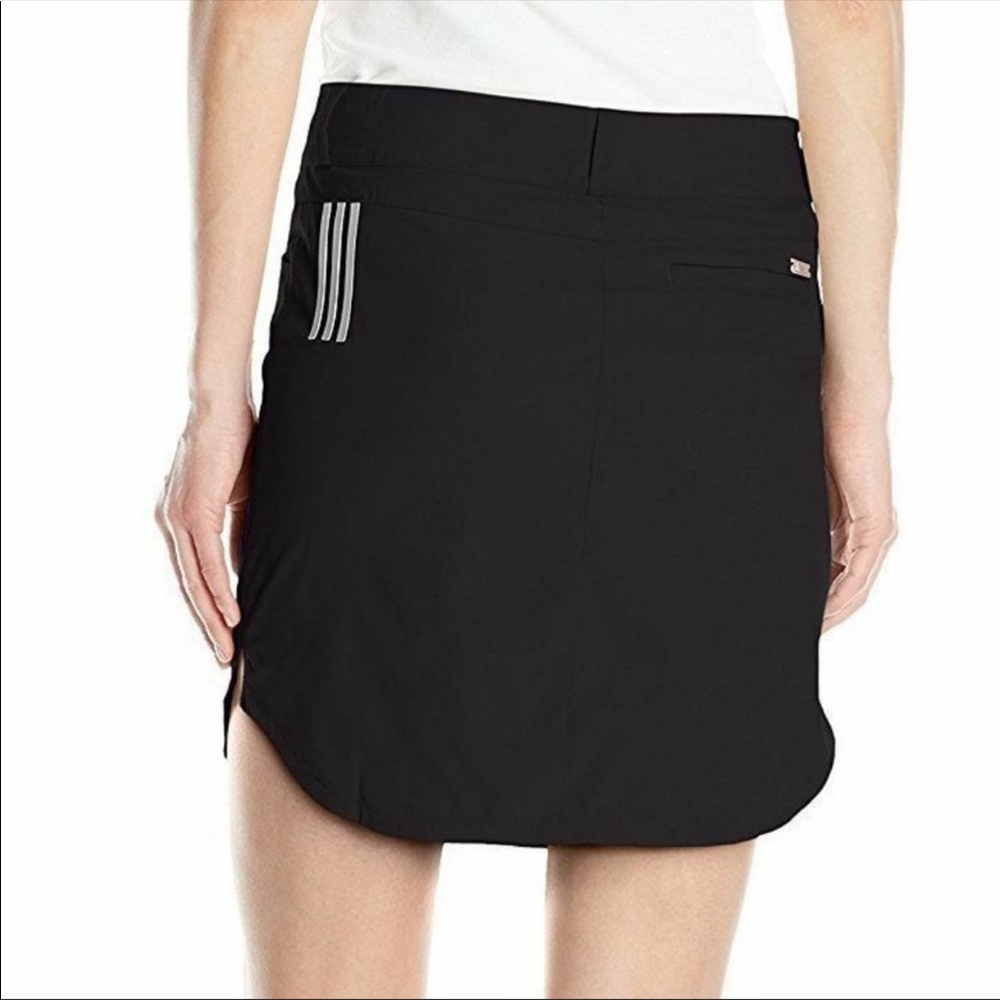 Adidas Black 3 Stripe Activewear Skort Size 10 - Picture 2 of 16